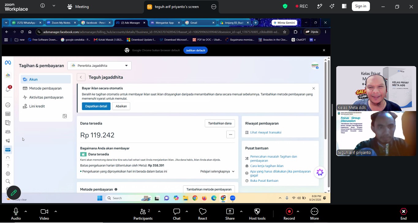 Privat Meta Ads Online Peserta dari Jawa Timur